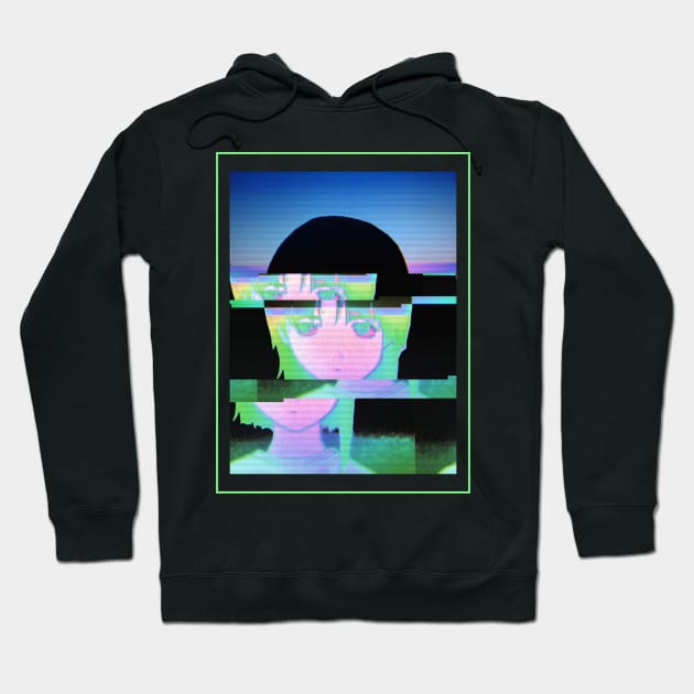 Lain Iwakura Glitched Hoodie by RAdesigns